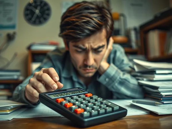 Dyscalculia calculator struggle