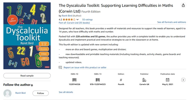 The Dyscalculia Toolkit: Supporting Learning Difficulties in Maths
