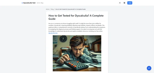 How to Get Tested for Dyscalculia? A Complete Guide
