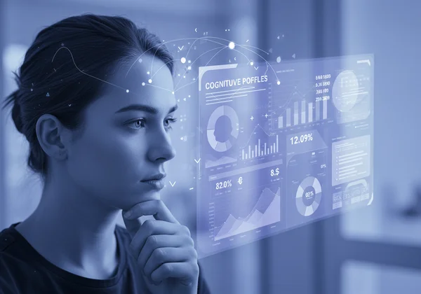 Person interpreting a dyscalculia test result report.