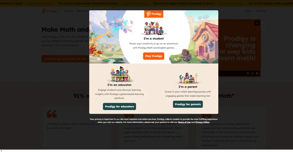 Prodigy Math Game - 游戏化数学学习